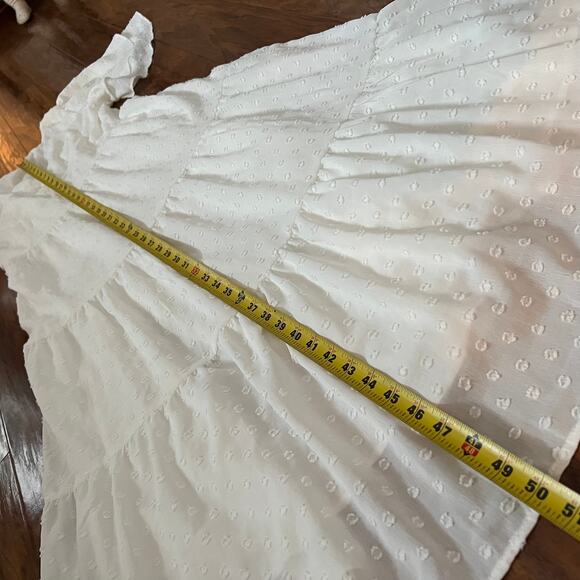 Line and Dot Skylar Midi White Dress Size Medium - Picture 7 of 11